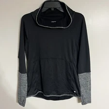 Layer 8 Performance Cold Weather Hoodie Black Reflective Long Sleeve Size Medium
