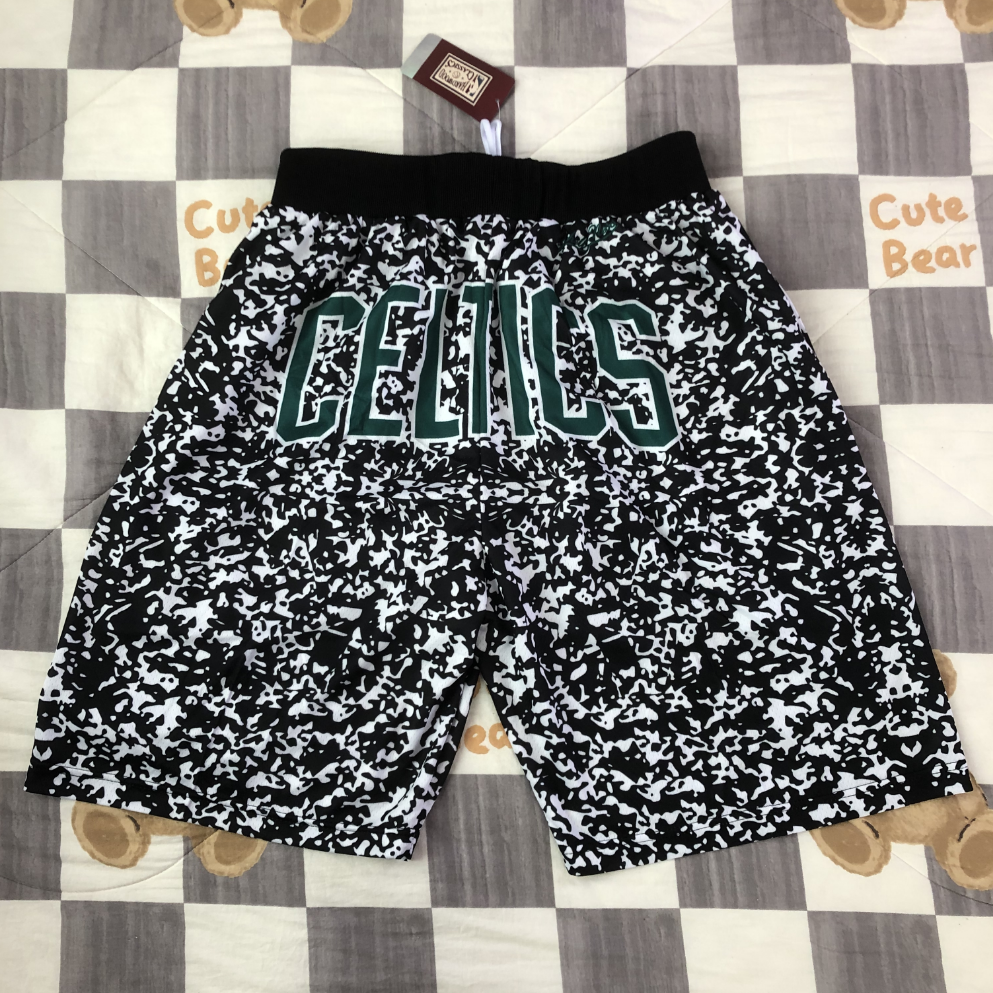 Premium Boston Celtics NBA Basketball Shorts with Pockets Size S3XL