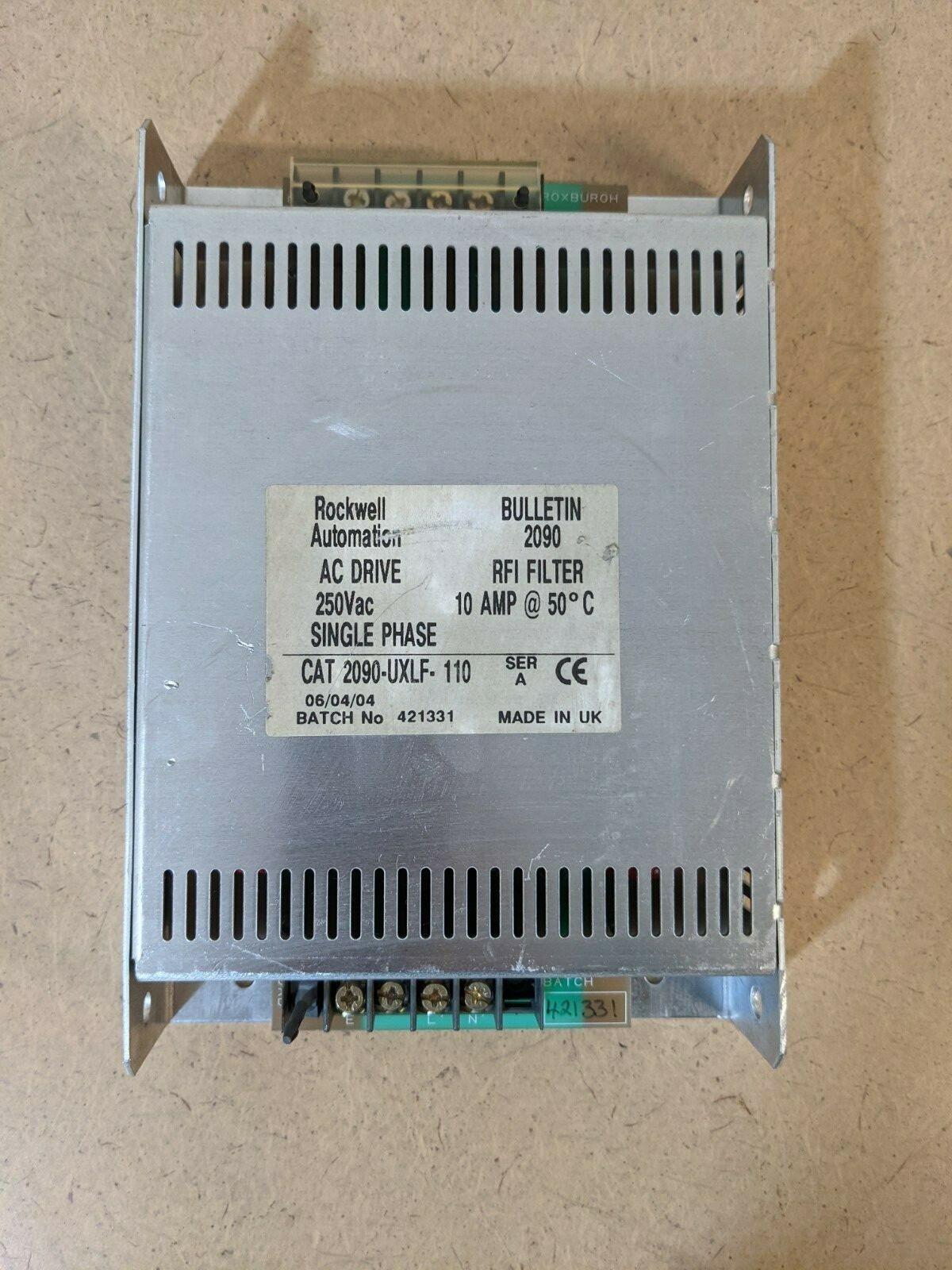 Rockwell Automation AC Drive 2090-UXLF-110 RFI Filter Single Phase
