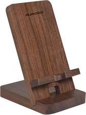 Wood Phone Stand Desktop Wooden Phone Holder Portable Office Phone Stand for