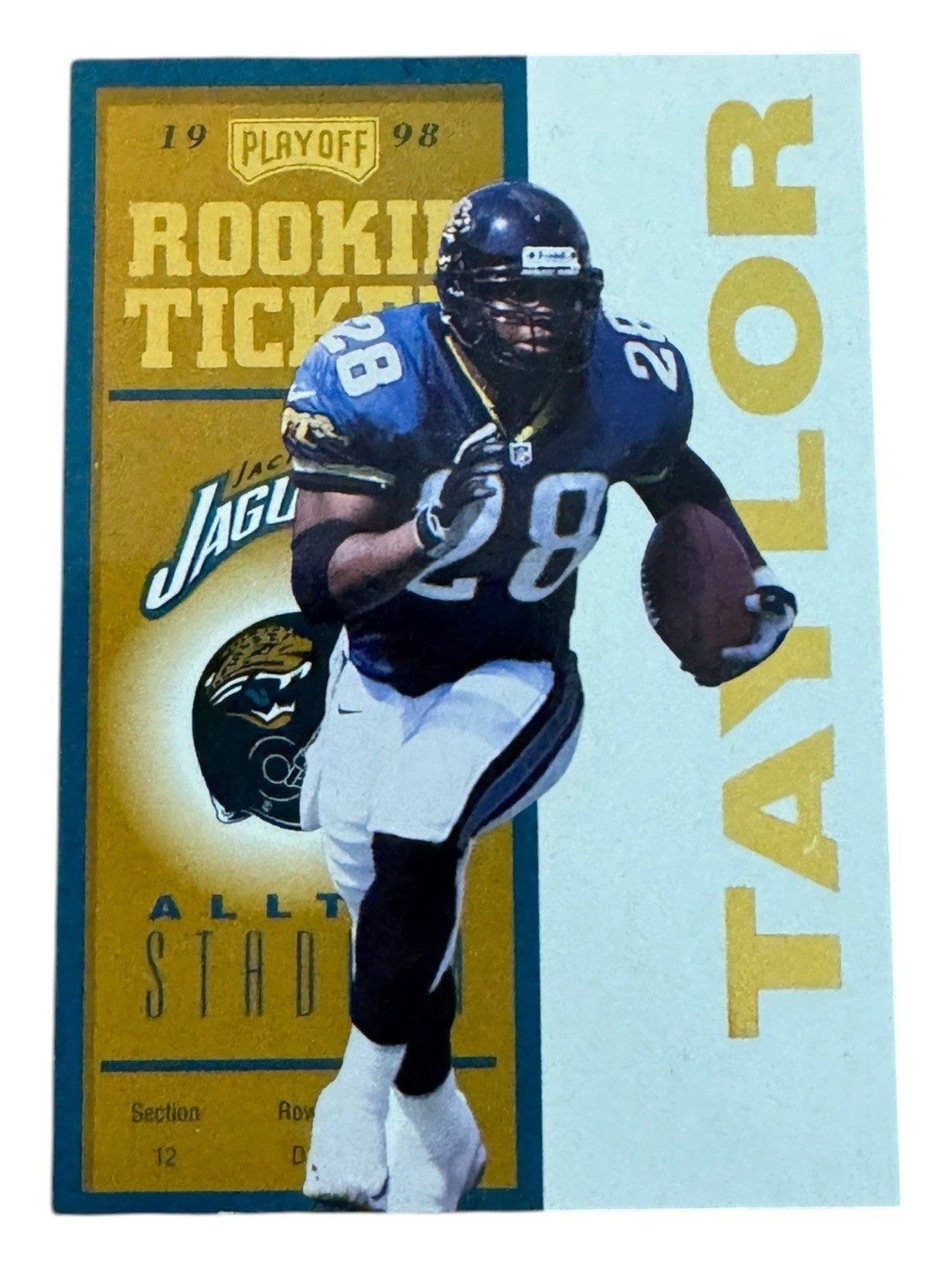 Fred Taylor Playoff Contenders Ticket #89 Gold
