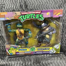 NEW Teenage Mutant Ninja Turtles Leonardo Vs Rocksteady Figure 2021 Playmates