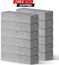 12Pack Pumice Stone for Toilet Cleaning Bowl Stick,Powerfully Cleans Hard Water