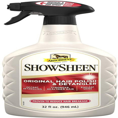 Absorbine Showsheen Showering Shine Original Hair Polish Detangler Spray 32 Fl