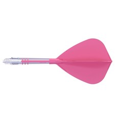 CUESOUL T19 Carbon Integrated Dart Shaft and Flight Kite Shape-Rose Red