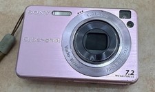 Sony Cyber-shot DSC-W120 Pink 7.2MP Vintage Camera