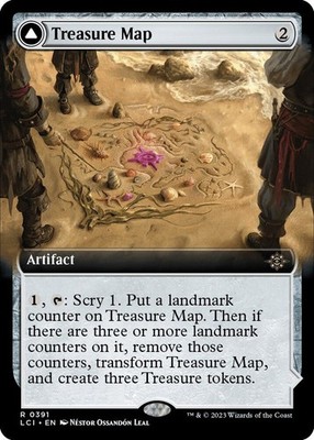 Treasure Map (Extended Art) 391 The Lost Caverns of Ixalan Magic: MTG NM/M
