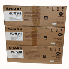 Lot of 3 Sharp MX-753NT Black Toner Cartridge MX-M623 MX-M753 Series 83K NEW