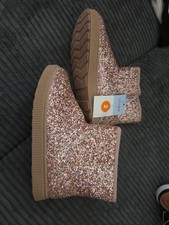 Cat  Jack Arlo Shearling Style Boots 2 Pink Side Zip Faux Fur Lined