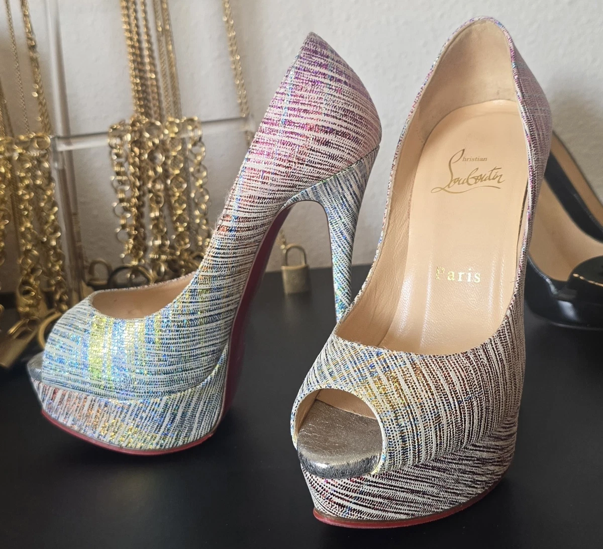 Women's Christian Louboutin Lady Peep for sale | eBay