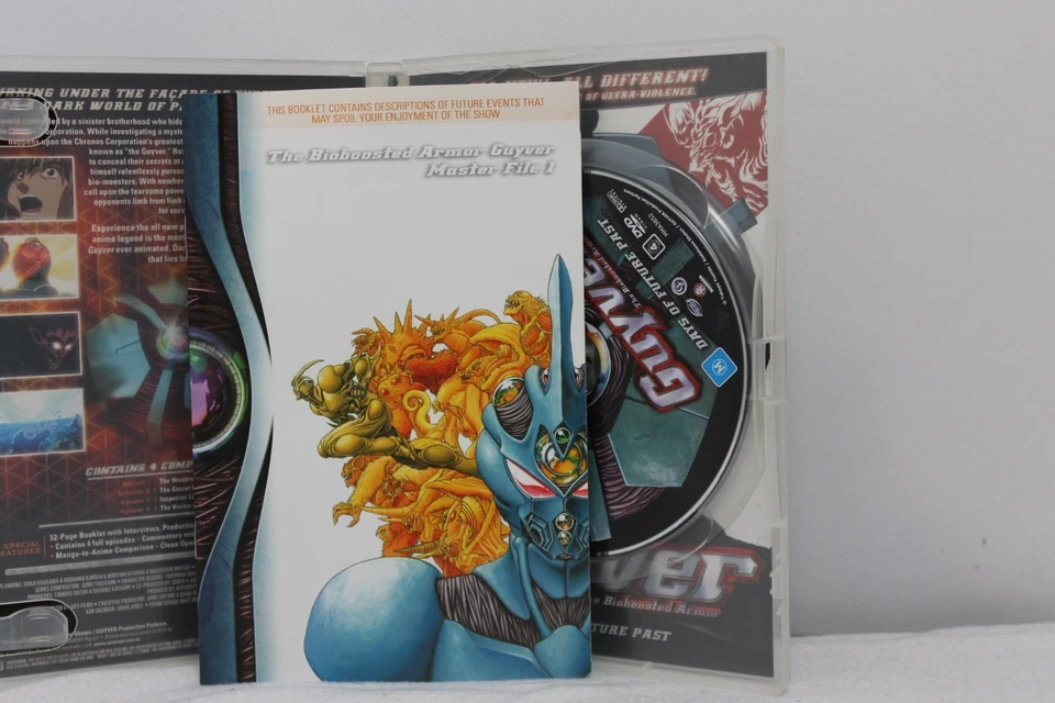 Guyver - The Bioboosted Armour: Volume 1 - Days Of Future Past DVD complete R4✅✅ - Image 4 of 4