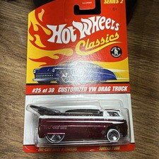 2005 Hot Wheels Classics Series 2 Customized VW Drag Truck #25/30 Red