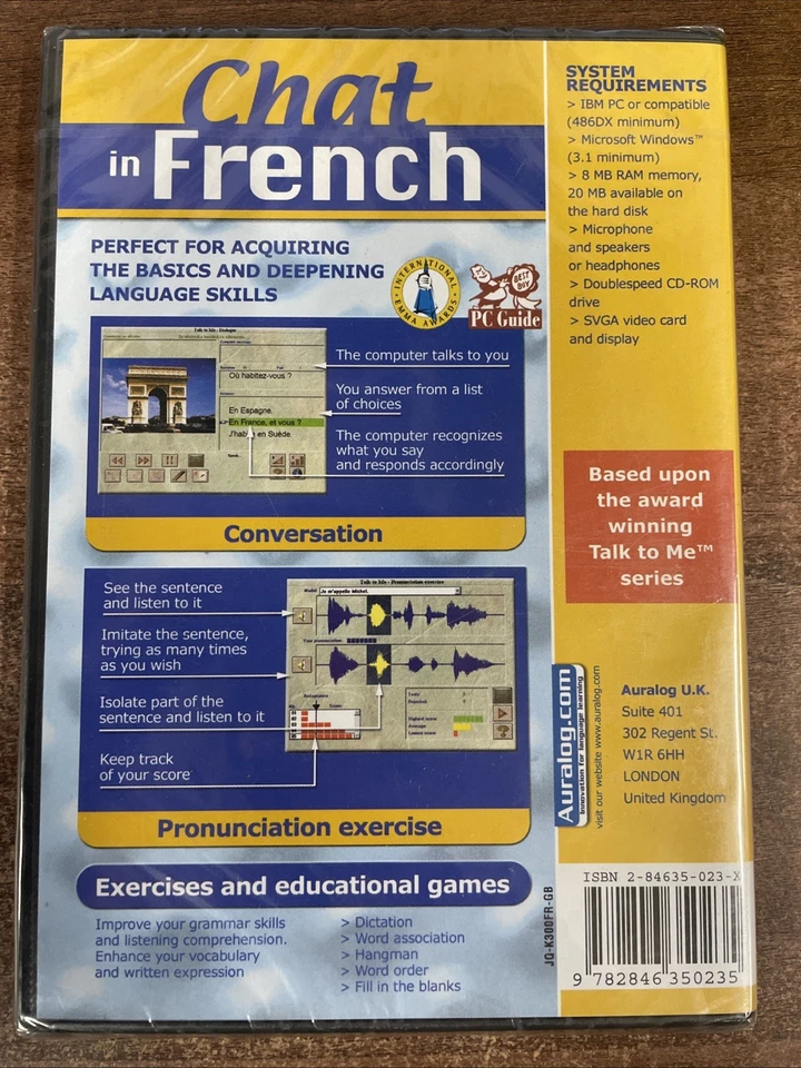 Chat In French - Auralog ; Brand New Sealed PC CD - ROM - Image 2 of 2