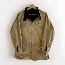 Vintage 70's Neiman Marcus Navy Blue Full Zip Reversible Barn Coat Men’s Size XL