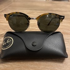 Ray Ban RB 4246 1157 51-19 Sunglasses Clubround Havana Gold, Black Arms G-15