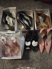 Women's Heels 6 Pair LOT sz 9 Baker heels