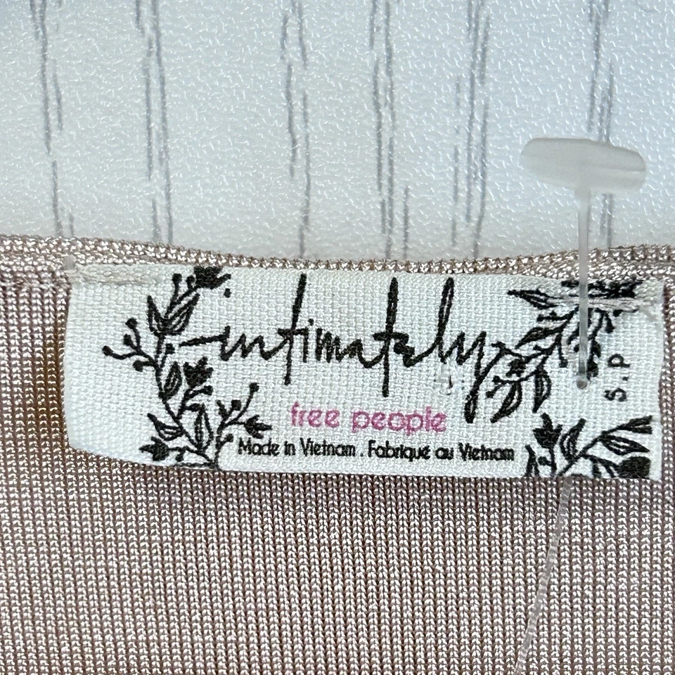 Camisa Body Free People Mujer Pequeña Rosa Perla Sobrepelliz Tejido Líquido Noche Foto 3 de 4