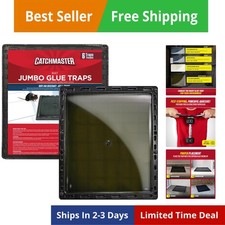 Jumbo Rat  Mouse Glue Traps 6Pk, Large Bulk Glue Board Rat  Mouse Traps Ind...