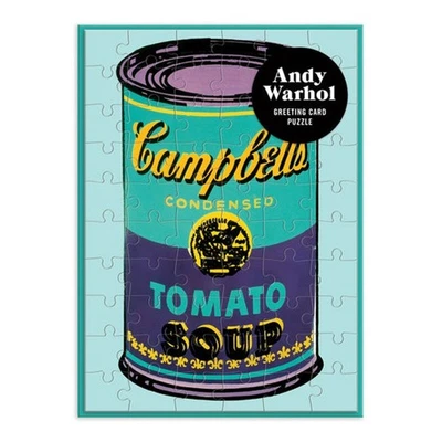 GALISON (PUZZLES) New Andy Warhol Soup Can Greeting Card Puzzle