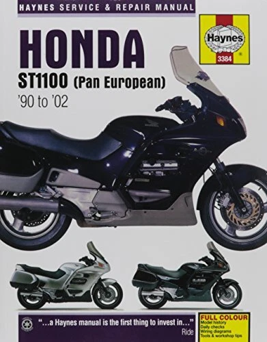 Honda ST1100 Pan European V-Fours 1990 - 2002 (Haynes Service & Repair Manual)