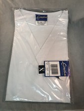 Crest White Scrubs Top Style 105 Unisex Size Large NIP V Neck