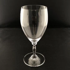 Mikasa Venezia Crystal Iced Tea Glass Bulbous Stem Smooth Clear 7 5/8