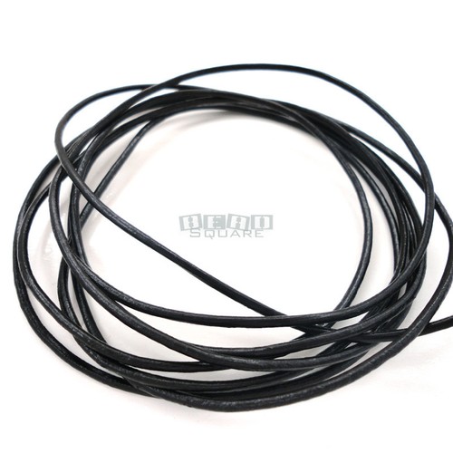 Round Genuine Leather Cord for DIY Jewelry Necklace / Bracelet Making String - Picture 4 of 29