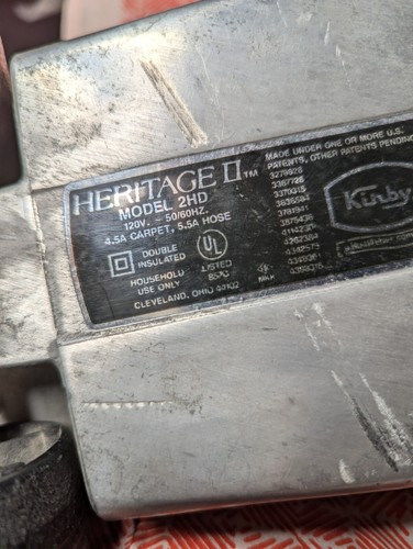 Kirby Heritage II Vacuum 2HD Motor Base Assembly Replacement Tested Working - Picture 22 of 24