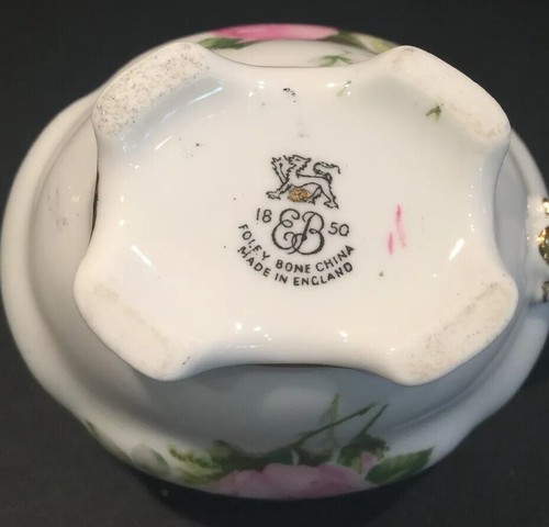 Foley Bone China Sugar And Creamer Set Made In England - Picture 5 of 10