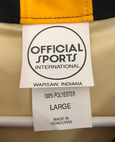Men's Official Sports U.S. Soccer Referee Uniform Yellow Shirt Jersey Large -NWT - Picture 4 of 8