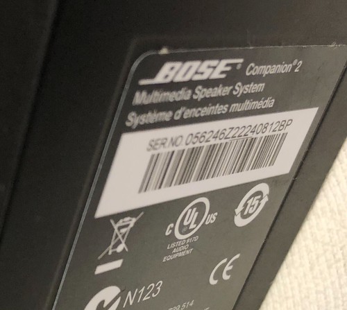 Bose Companion 2 Tragbarer Computer/Telefon Kabelgebunden Lautsprecher Set Schwarz | Toller Sound! - Bild 2 von 2