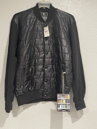 PRPS Bruised Not Broken Black Logo Zip Jacket Sweatshirt Coat Medium NWT - Picture 3 of 17