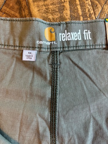 NWT Carhartt 100240 Relaxed Tacoma Ripstop Shorts 44 Army Green 10" Inseam 127 - Picture 4 of 6