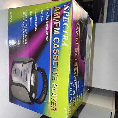 Vintage SPECTRA Cassette Player- Radio New Old Stock