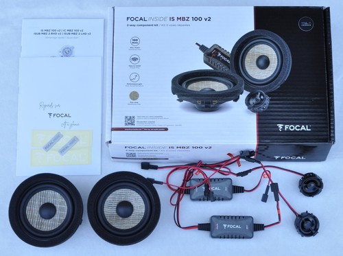 FOCAL IS MBZ 100 v2 2-WAY 4" KIT TOP QUALITY TO MERCEDES CLASS C CLE CLS E S GLC - Picture 6 of 7