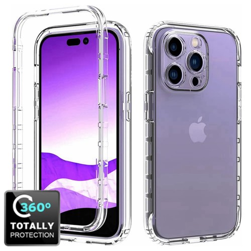 For iPhone 16 Pro Max 15 14 13 12 Gradient Soft TPU Clear Bumper Full Body Case - Picture 3 of 12