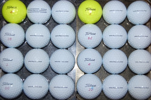 2 DUTZEND 2023 - 2024 TITLEIST PRO V1x gebrauchte Golfbälle AAAAA gratis 2 Dutzend Tees