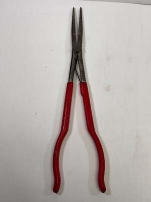 Snap On Red 15” Long Neck Needle Nose Pliers 915CP New | eBay
