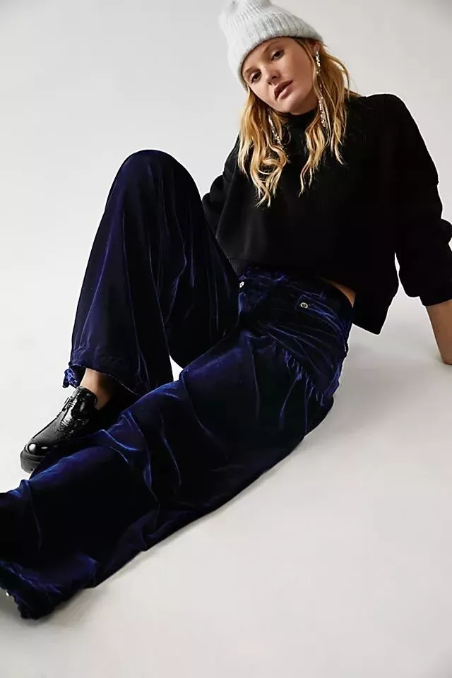 Free people store velvet pants