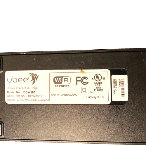 (Ubee DDW365 Wireless Cable Modem Router Dual Band DOCSIS 3.0 missing power cord - Picture 5 of 14