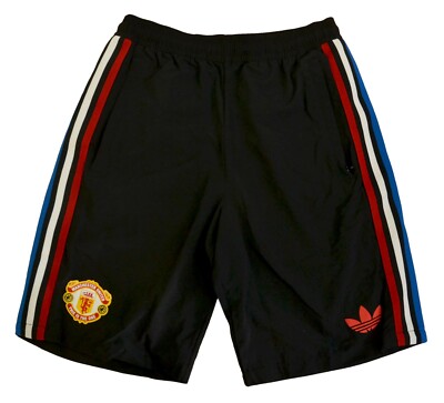 MANCHESTER UNITED STONE ROSES ORIGINALS BLACK IP9189 SHORTS