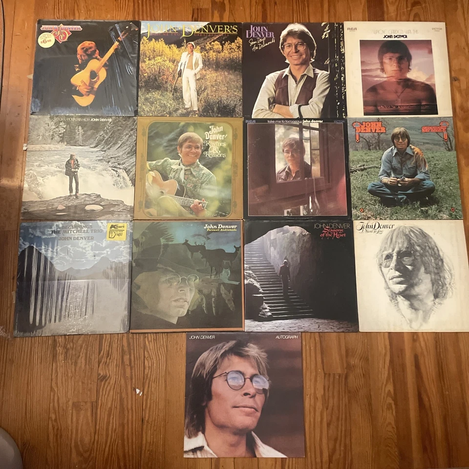 Lot of 13 John Denver LP Albums Vinyl Rocky Mountain High, Spirit, Rhyme&Reason - Image 2 of 4