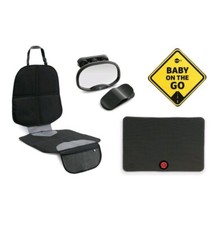 Safe Fit Baby On The Go 4-Piece Travel Accessory Set Black 