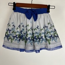 Disney Girls Navy, White, Chiffon Bows, Skort, Size 6