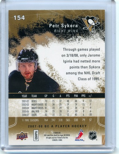 2007-08 Be A Player's Club #154 Petr Sykora 88/99 - Foto 2 di 2