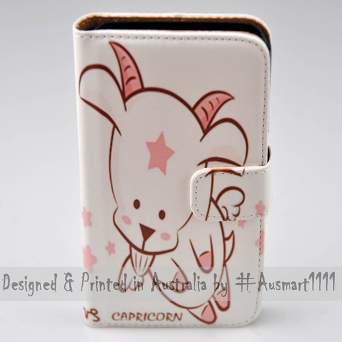Phone Case For HTC Series Mobile Phone - 12 Zodiac Star Signs Theme Wallet Cover - Picture 21 of 26