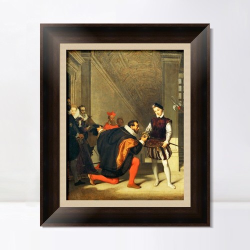 Framed Art Don Pedro de Toledo kissing the Sword of Henri IV in 1832 by Ingres - Picture 15 of 16