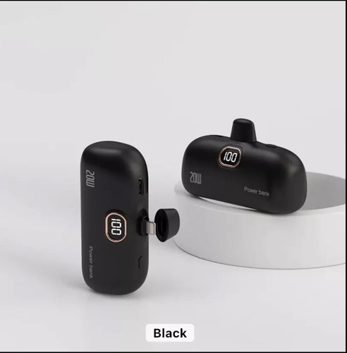 Mini Power Bank Mini 5000 mAh Portable Safe&Fast Premium Quality ( Black only ) - 第 12/12 張圖片