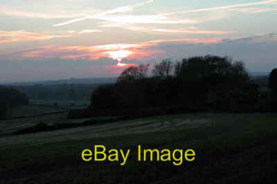 Photo 6x4 Sunset over Warren Down. Deanlane End  c2005