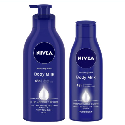 Nivea Nourishing Body Milk Lotion for Normal Skin, 400ml and Nourishing Body...